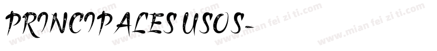 PRINCIPALES USOS字体转换